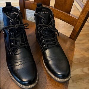 Men's Black Leather Boots